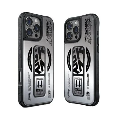 Cover Iphone 16 Pro Max Kira Kobay Magsafe Case With Grip Skin Arma - Gray
